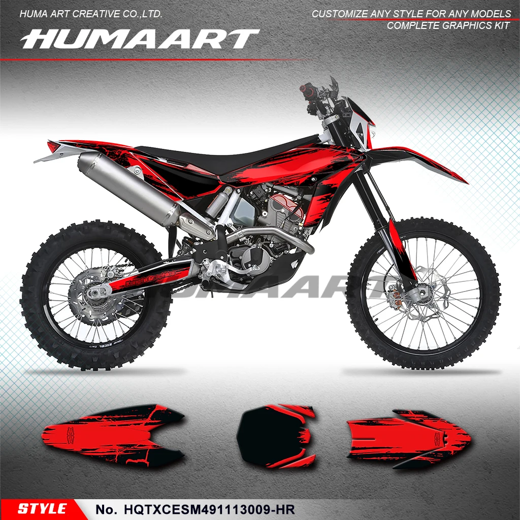 

HUMAART Sticker MX Decal Kit for Husqvarna TE TC TXC SMR 449 511 2011 2012 2013, HQTXCESM491113009-HR