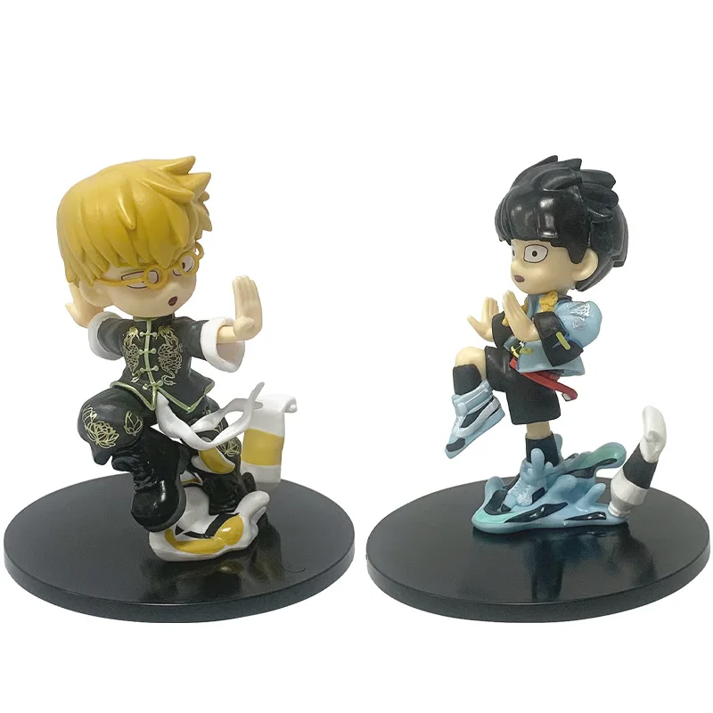 Mob Psycho 100 Anime Figuren Gk Reigen Arataka Q Edition Kawaii Zittende Palm Serie Model Pop Desktop Ornament Collectible Gift