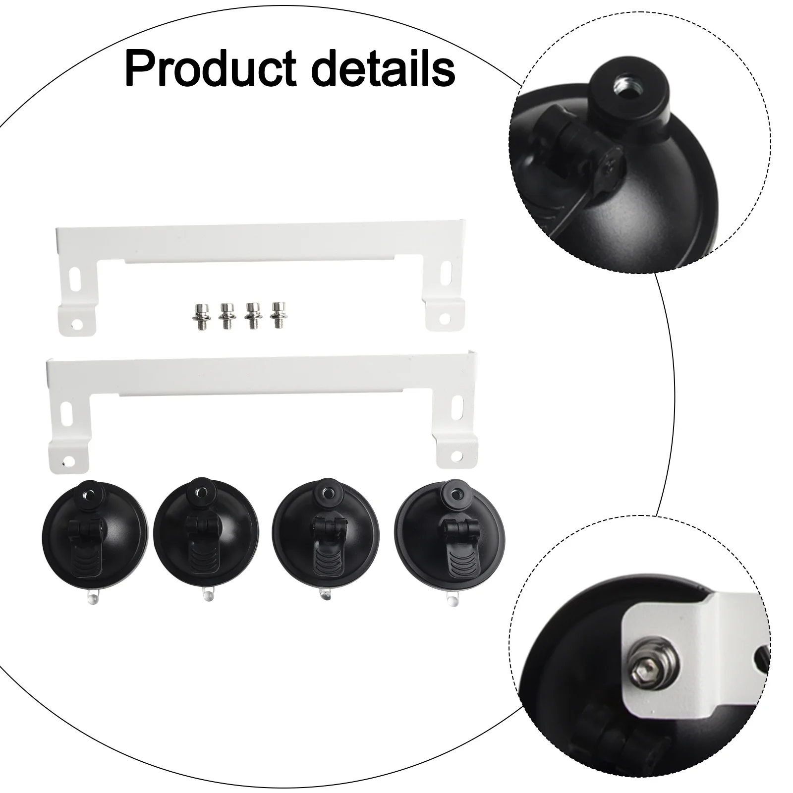 1 Pair Sunroof Suction Cup Mount Car Support For Starlink For Mini RV Yacht Bus Camper Sunroofs Suction Cup Mount Kit Versatile