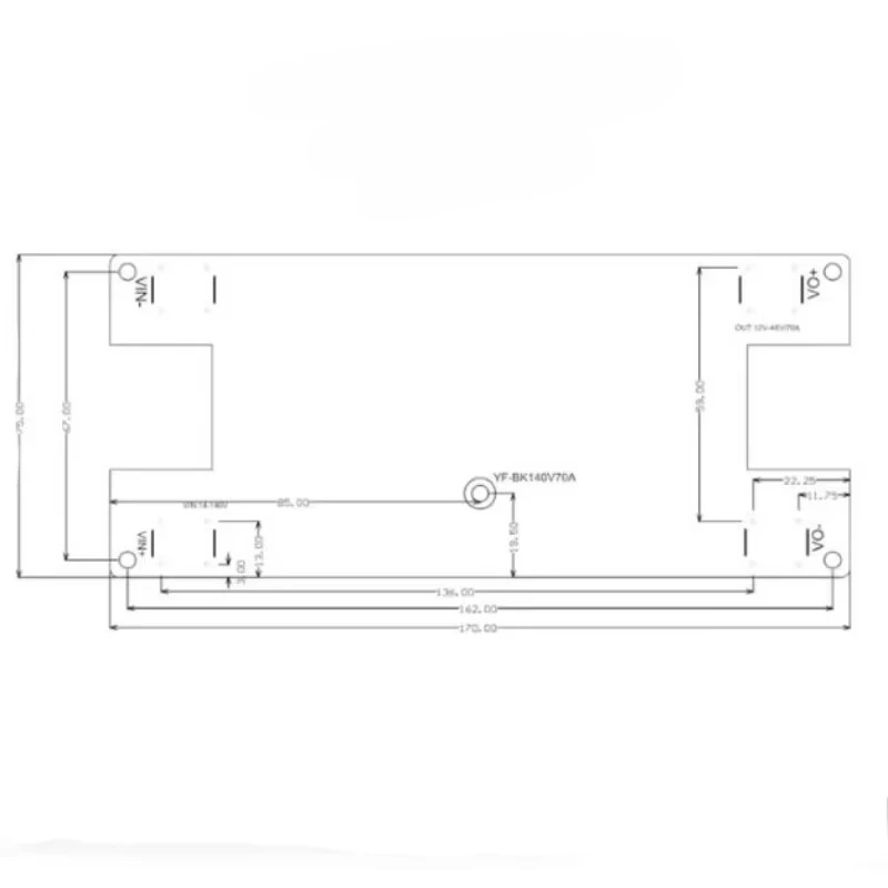 Output high efficiency power supply step-down module