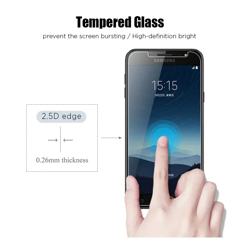 2PCS Protective Glass For Samsung Galaxy A52S A53 A33 A32 A22 A13  A51 A52 A50 A72 A71 A21S A54 A34 A14 S21 FE Screen Protector