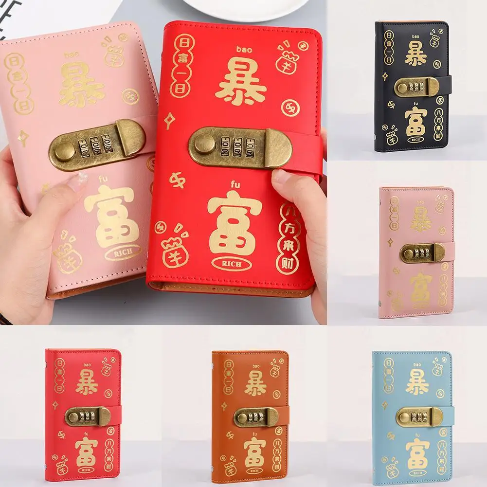 Save Money  Envelopes Money Saving Challeng With Password Lock PU Mini Binder Savings Challenge Reusable Waterproof