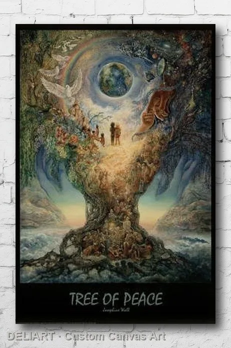 

ПОСТЕР НА ХОЛОСТЕ "ДЕРЕВО МИРУДОВОДАЩЕГО ДЕРЕВА" - JOSEPHINE WALL ART, фэнтези, доступен индивидуальный размер, декор для комнаты, украшение для дома