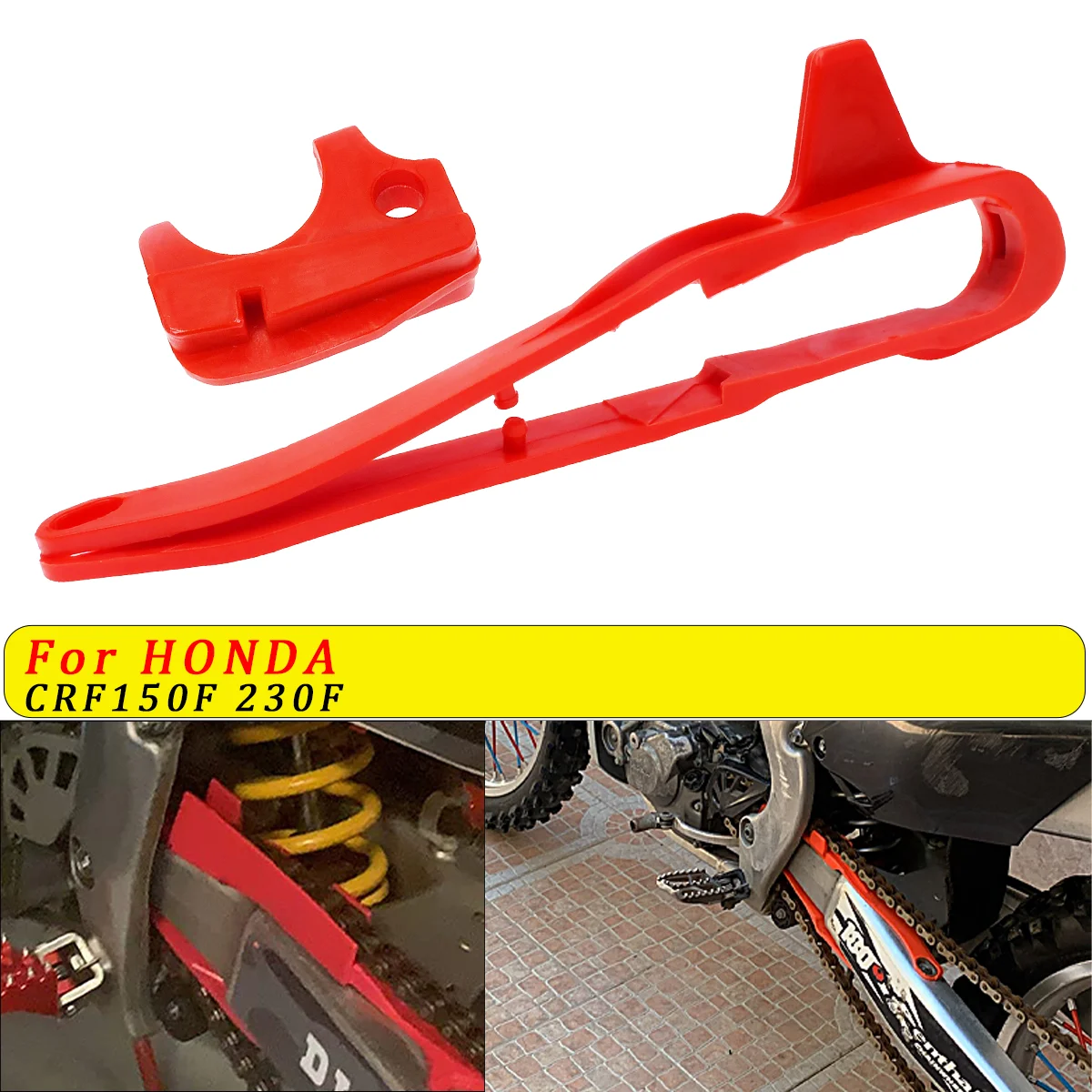 

Motorcycle Plastic Guide Chain Glue Slider Guard For Honda CRF150F 2003-2005 CRF230F 2003-2015 2016 2017 2018 2019 Dirt Pit Bike