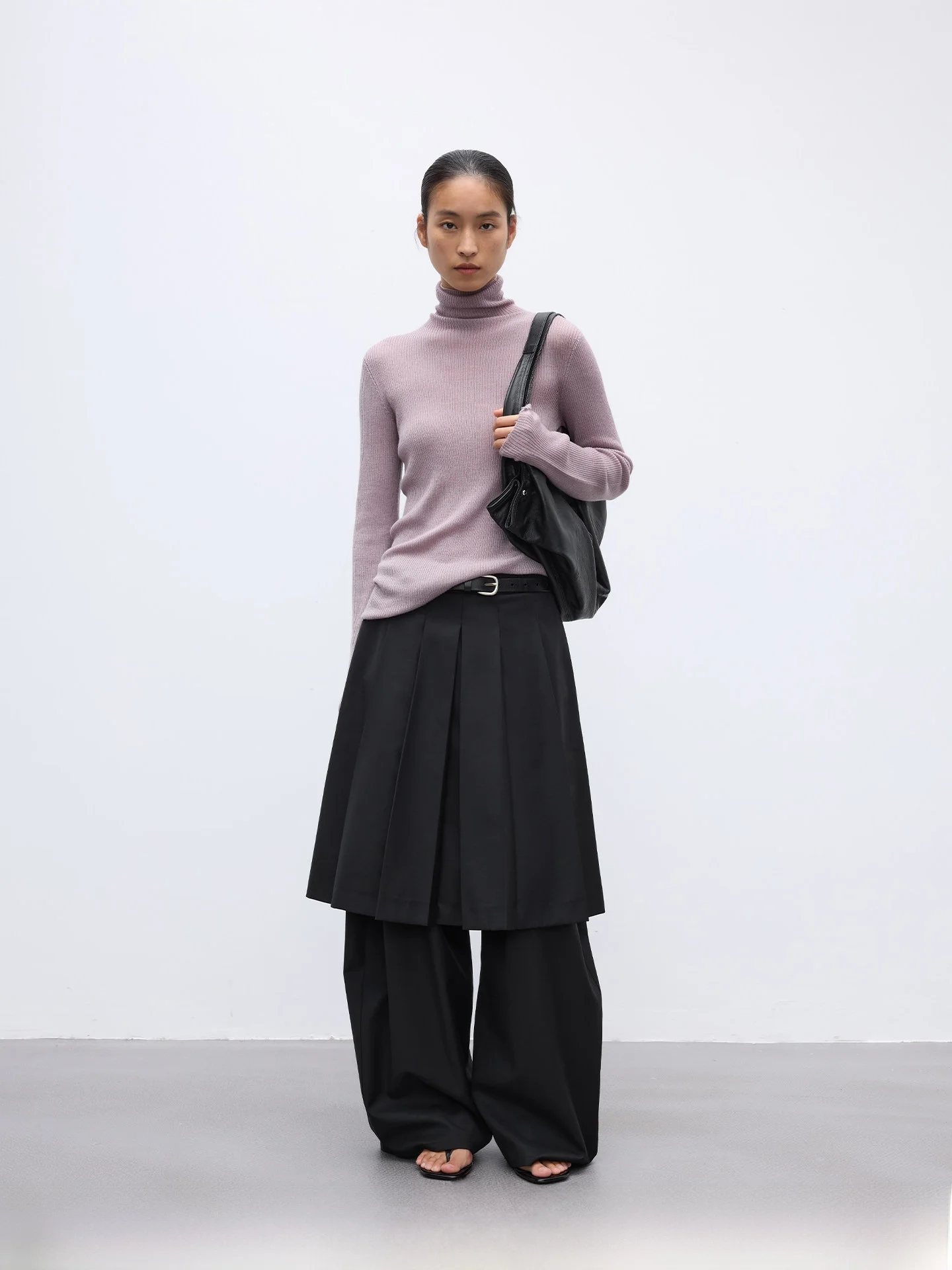 

Шерстяной вязаный топ High Ne Hine Waable с асимметричным подолом, повседневный женский длинный топ Sve Base irt