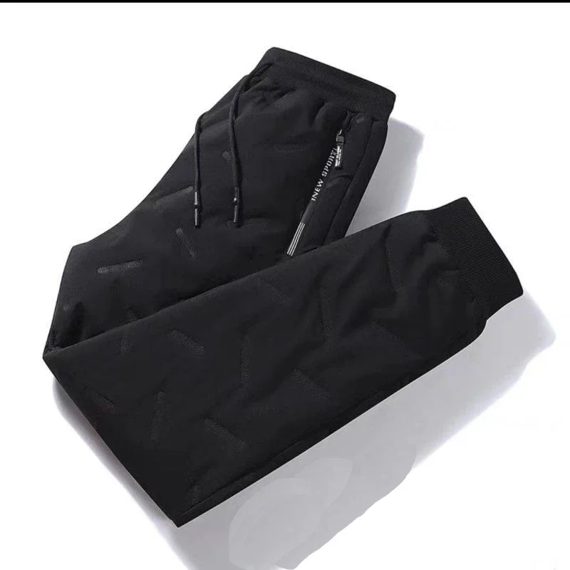 Calça masculina quente de inverno, calça extra grossa, impermeável e resistente ao frio, externamente, vestindo, novo, 2023