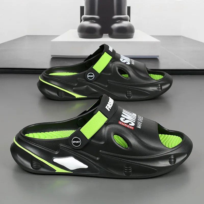 Nuovi sandali da uomo estivi pantofole scivoli da massaggio sandali da esterno per interni scarpe Casual da spiaggia suola morbida scivoli infradito da uomo