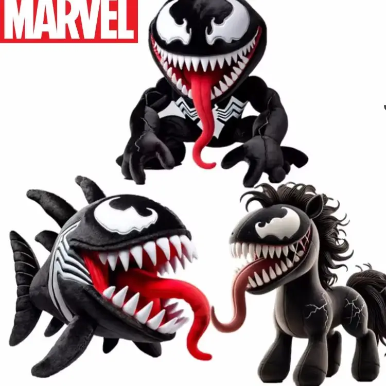 

Фигурка Marvel Venom The Last Dance Venom, аниме, лошадь/лягушка/рыба, симбионт, кавайные куклы, украшение комнаты, игрушки, подарки на Хэллоуин