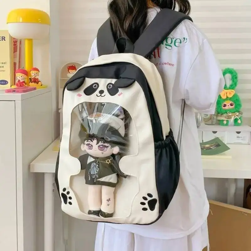 Women Kawaii Cartoon Schoolbags High-Capacity Fashion Sweet Y2k Aesthetic Ita Bags Students Casual Design Chic Backpacks