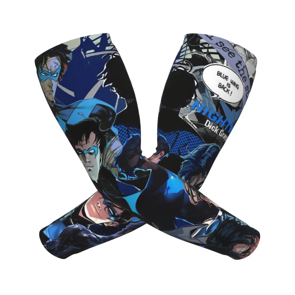 

Nightwing Рукава Мужчины Женщины Защита от солнца и ультрафиолета Татуировки Накидка Спортивное охлаждение Велоспорт