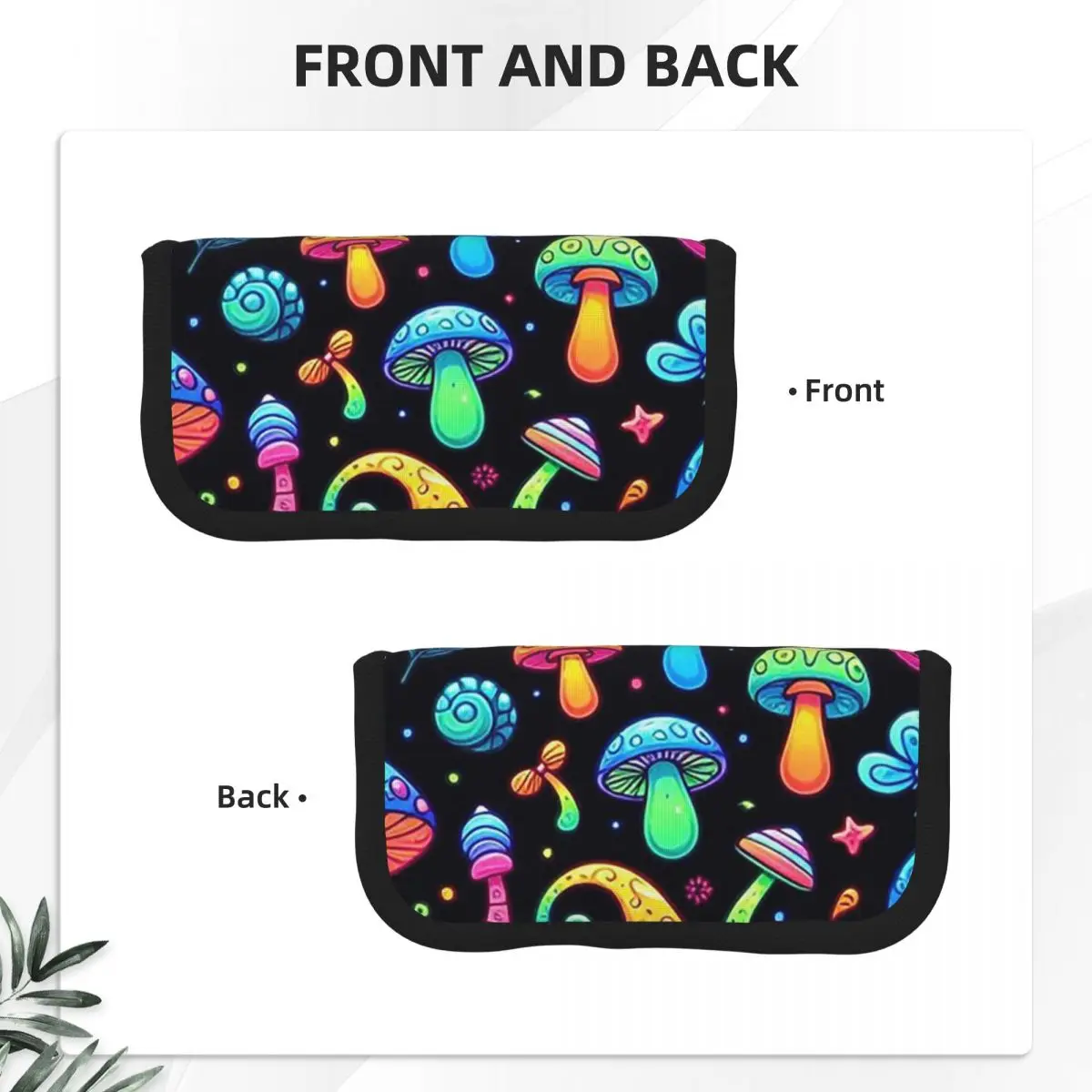 Psychedelic Magic Mushrooms Print Lava Pencil Cases for Students Gifts Pen Box Pencil Bag Pencil Pouch Storage Stationery