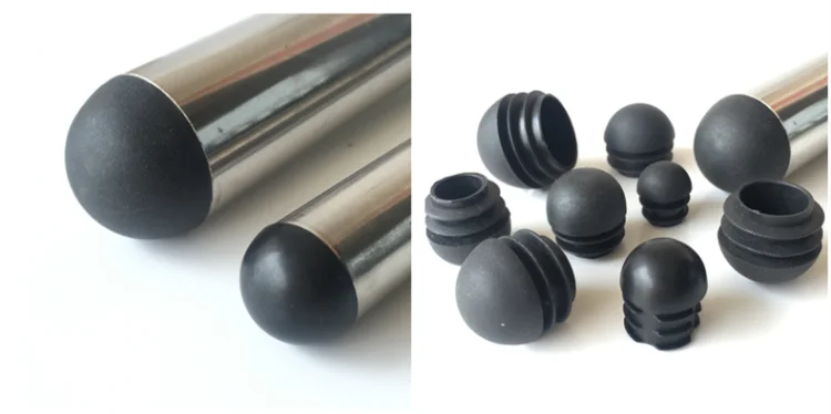 12Pcs Plastic Round Tube Plug 16-50mm Pipe End Caps Non Slip Chair Leg Foot Dust Cover Floor Protector Pad Furniture Accessories
