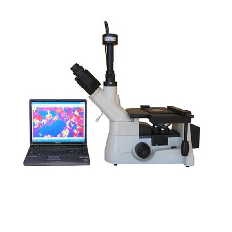 EQ-MS-XJM413H-3M Inverted Polarizing Metallurgical Microscope – 40–1000x with 3.0MP Digital Camera
