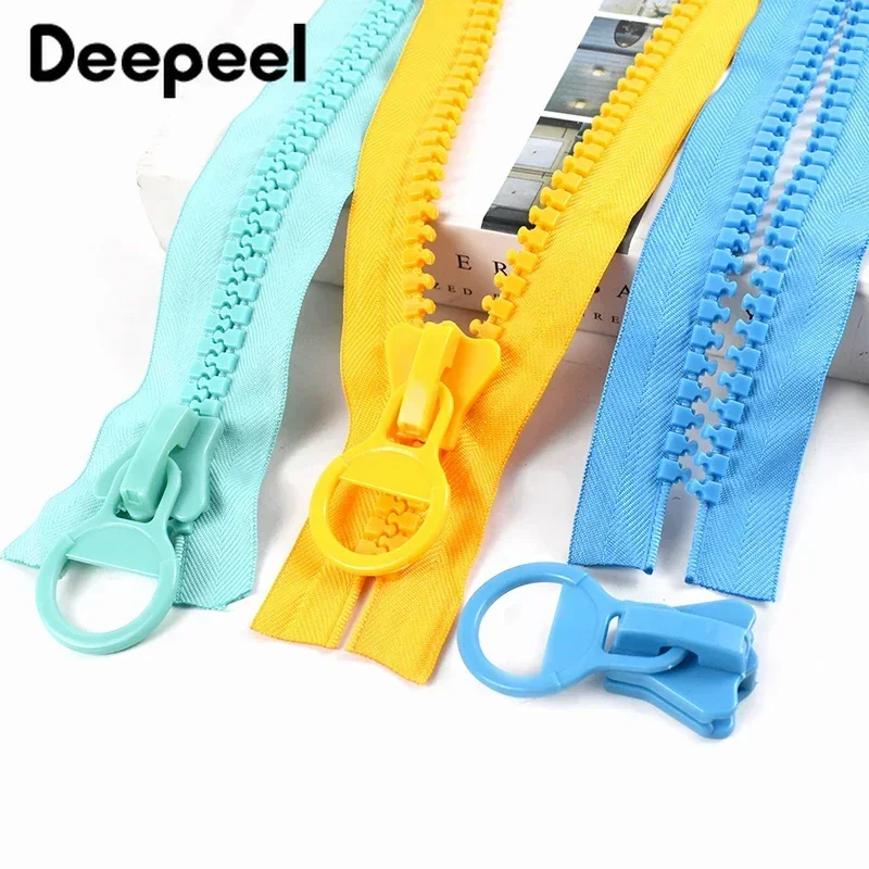 1/2Pcs 20# 25cm Extra Large Resin Zipper Colored Zip Bag Pencil Case Pocket Zippers Repair Kit DIY Sewing Supplies Accessories