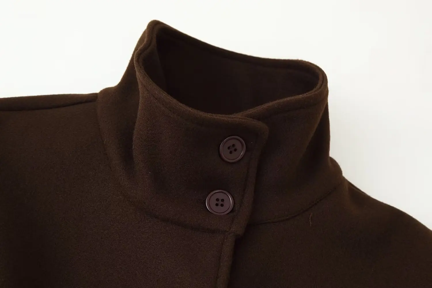 KONDALA Damen Herbst Casual Elegante Manteljacke mit Stehkragen, Weicher Tweed-Gürteljacke, Neu 2026 Herbst-Winter Trendiger Cape-Stil Mantel – Detail 5