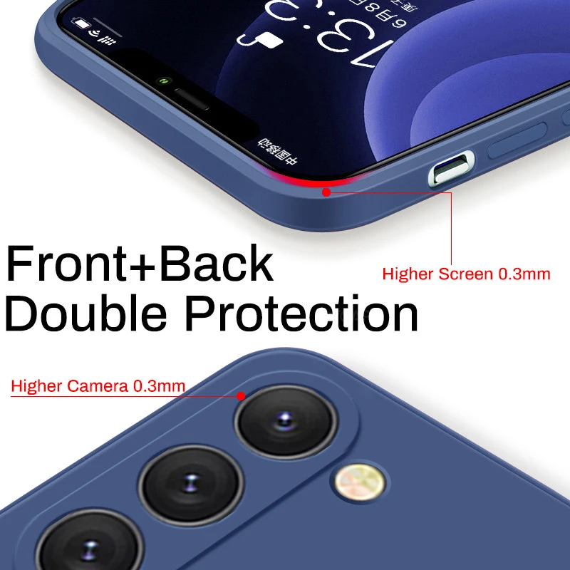 حافظة لهاتف سامسونج جالاكسي S23 S 23 S22 Ultra S24 FE S25 + غطاء ناعم