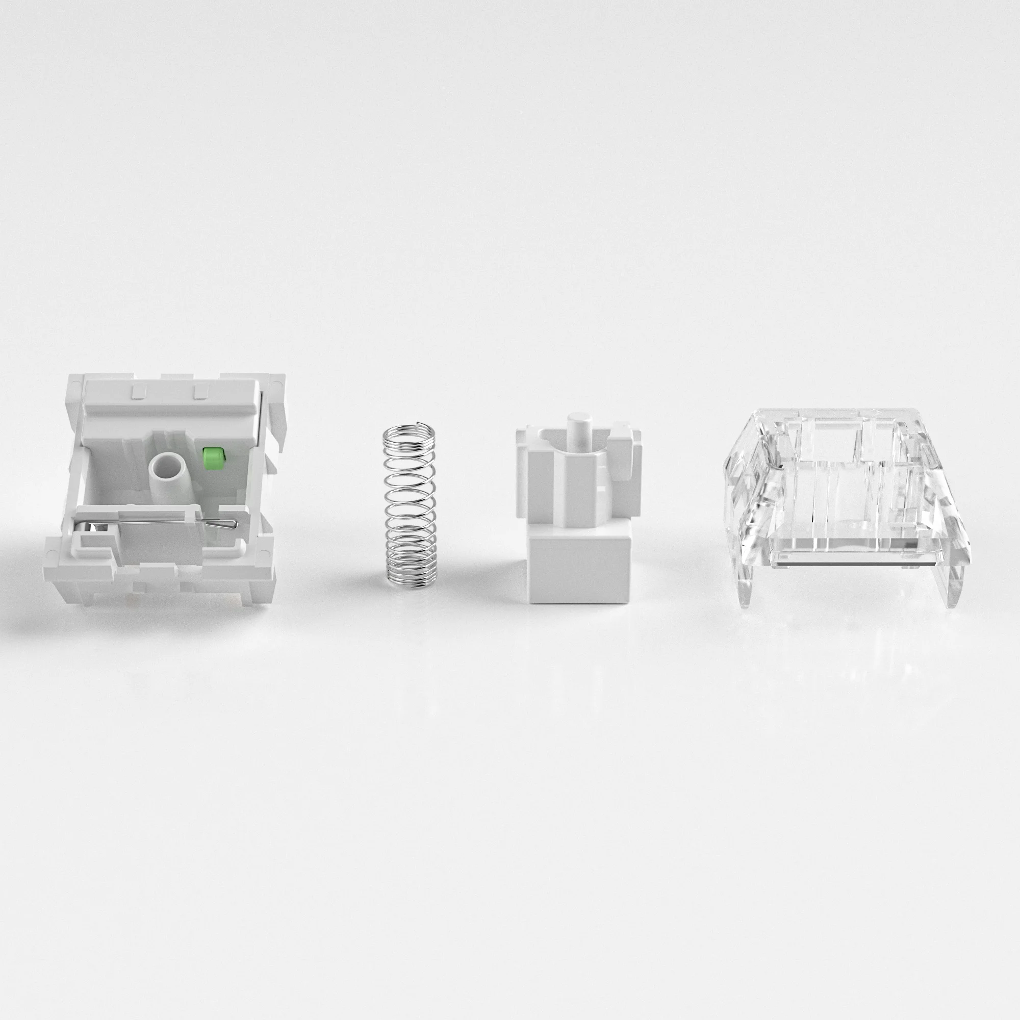 Interruptores Mecânicos Kailh Box White, 3-Pin 45gf Clicky/Speed Typing/Gaming/À Prova D'Água