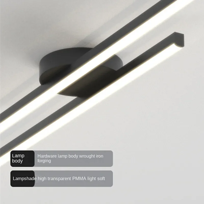 Lampe LED en Acrylique au Design Moderne, Luminaire Décoratif d'Nik, Idéal pour un Couloir, une Autoroute ou une Maison