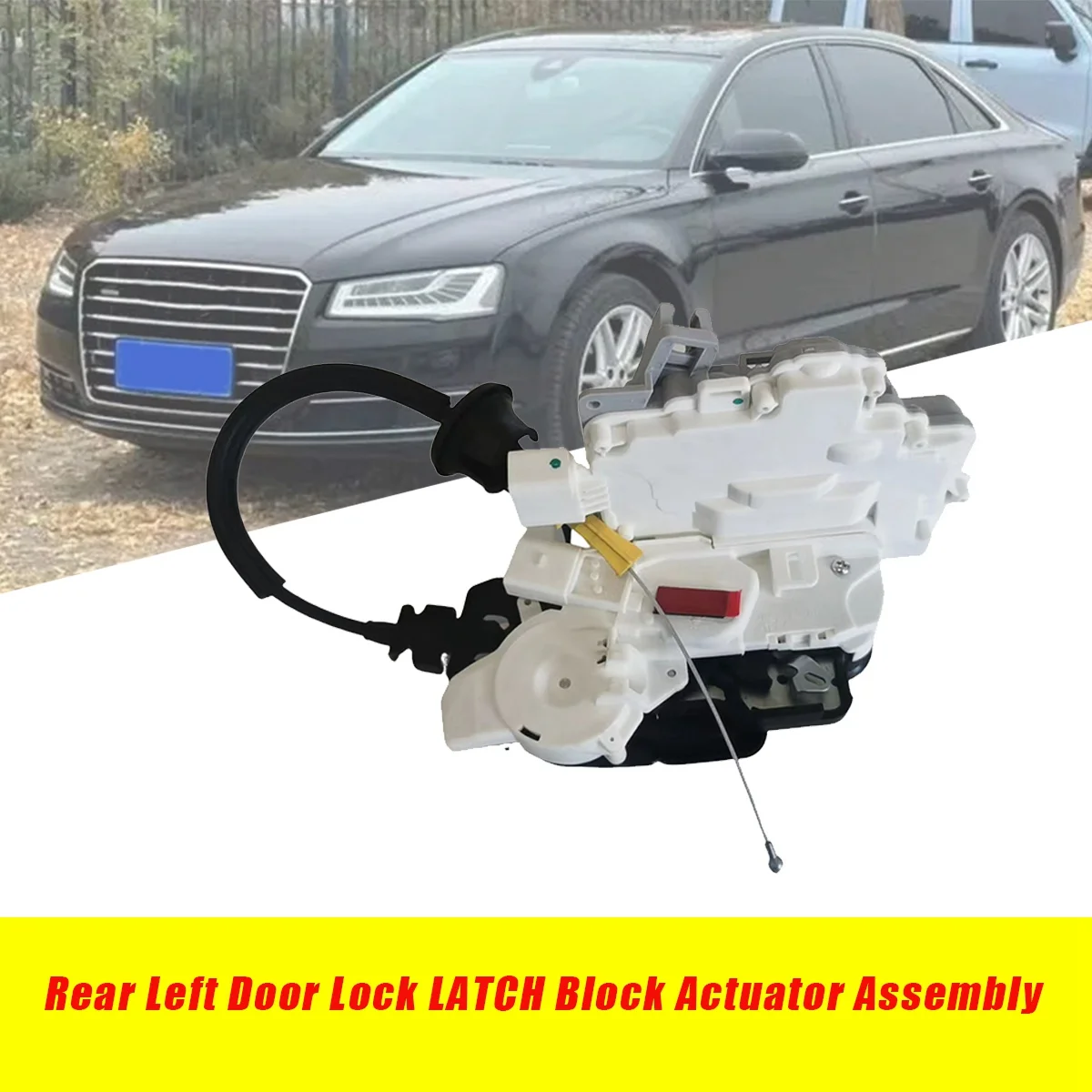 Rear Left Door Lock Latch Actuator 4H0839015C for Audi A8 S8 2010-2017 Car Door Locking Block Assembly 4H0839015E