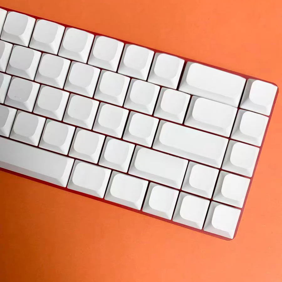 Imagem -03 - Teclas de Baixo Perfil Branco em Branco Pbt Keycaps Cinco Lados Corante Sub Keycaps para Cereja Gateron mx Switches Teclado Gamer Mecânico 118