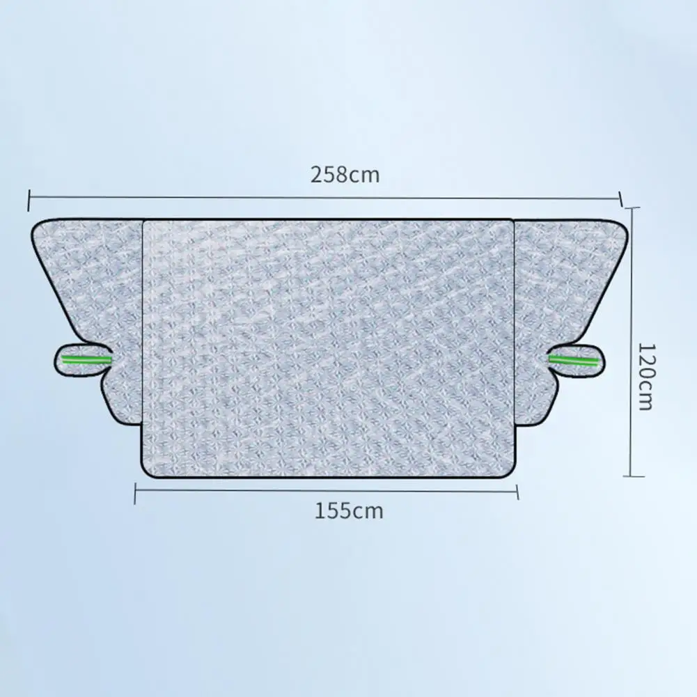Osłona przedniej szyby samochodu Folia aluminiowa Osłona lodu i śniegu Lusterko wsteczne Uniwersalna osłona przeciwśnieżna przedniej szyby