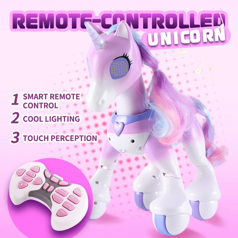 

Unicorn Toy for Girls and Boys - Remote Control Robot Toys with Interactive Hand Motion Gestures, STEM Programmable Treats, Walk