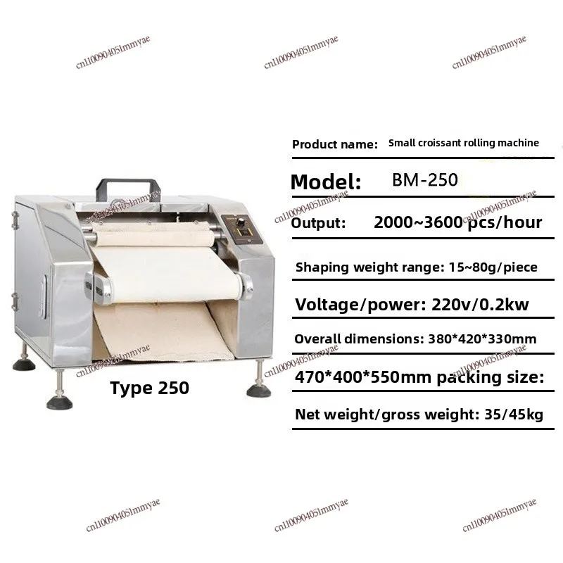 Croissant Forming Machine Small Desktop Croissant Rolling Croissant Dough Shaping Machine Baking