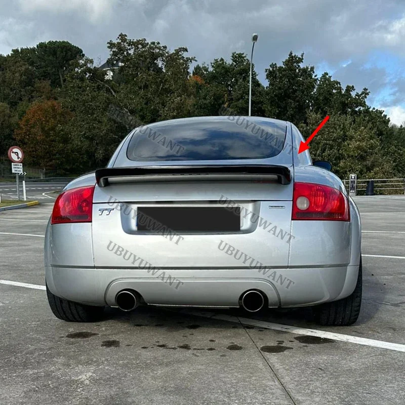 Für Audi TT/TT Mk1 Typ 8N 98-06 Coupe Cabrio Real Carbon Fiber Hinten Flügel Stamm Lip spoiler