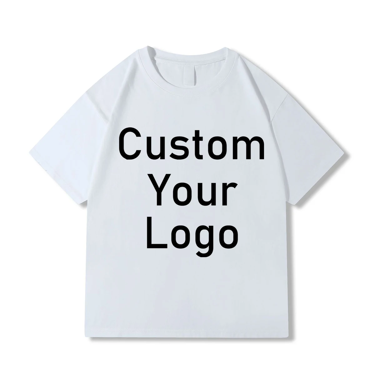 220g Cotton Custom Your Design Short Sleeve T-shirts Custom Your Design Short Sleeve T-shirts Embroidery Puff DTG Printed