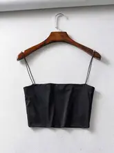 Summer Women's Crop Top Cotton Sleeveless #3