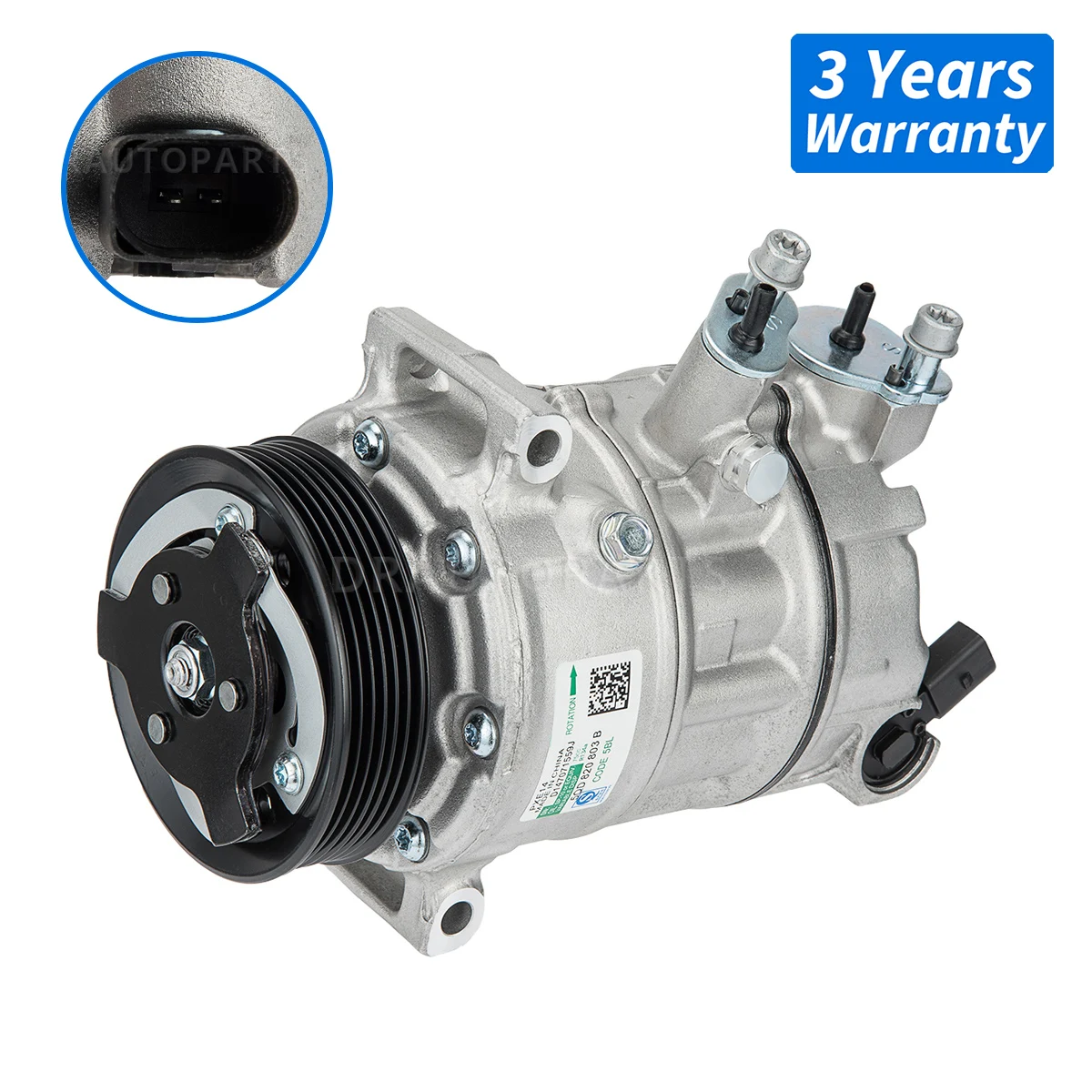 A/C Air Condition Compressor 5C0820803C,5C0820803A,5C0820803B For Audi A3 Q3 TT 2.0L 3.2L