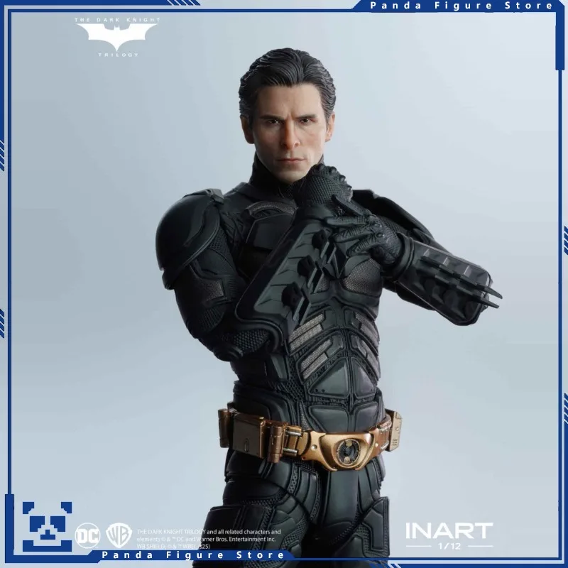 재고 있음 100% 오리지널 INART 1/12 SHF 배트맨 다크 나이트 트릴로지 베일 디럭스 버전 애니메이션 액션 피규어 모델 장난감