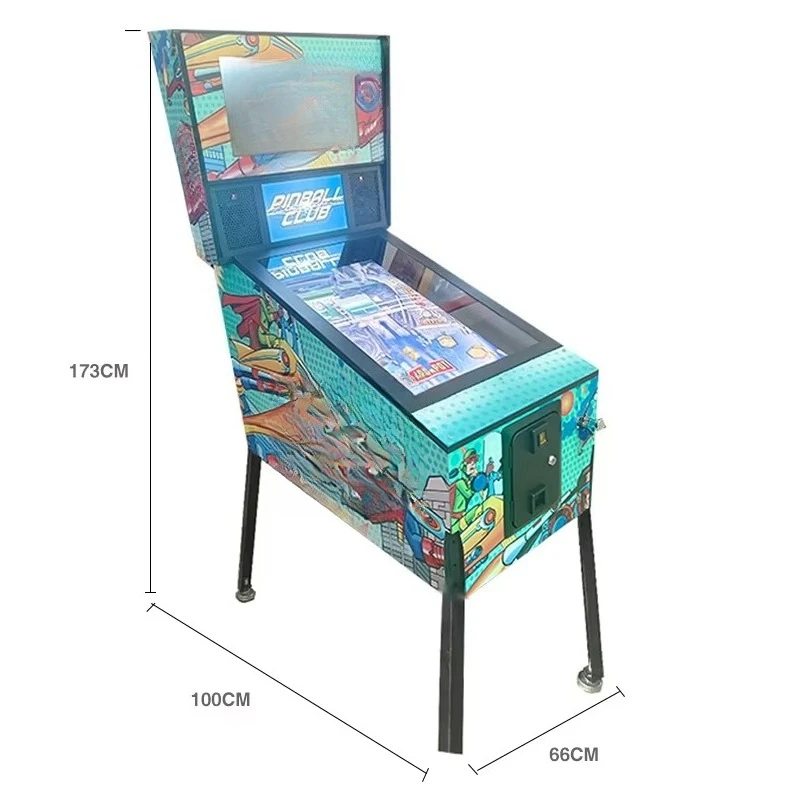 Virtual 4K Mini Vintage Pinball Arcade Machine Retro 6-Ball with Metal Parts 6-Ball Mini Virtual Pinball Machine Customized view 4