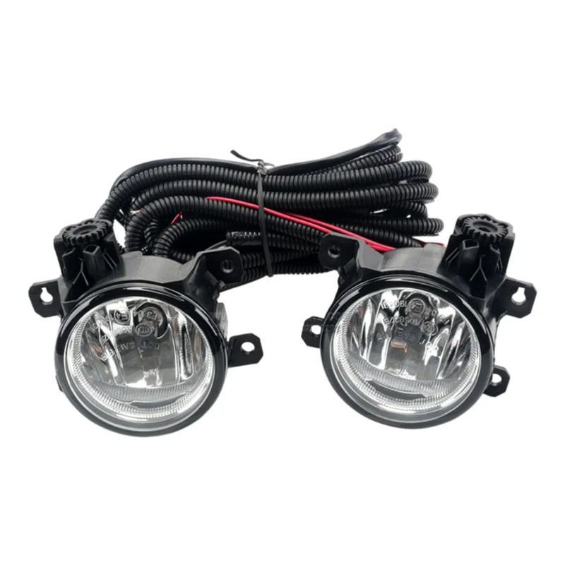 Front Fog Light Kit For Honda Pilot 2012 2013 2014 YF4 Fog Lamp Assembly With Chrome Bezel Harness Switch L/R