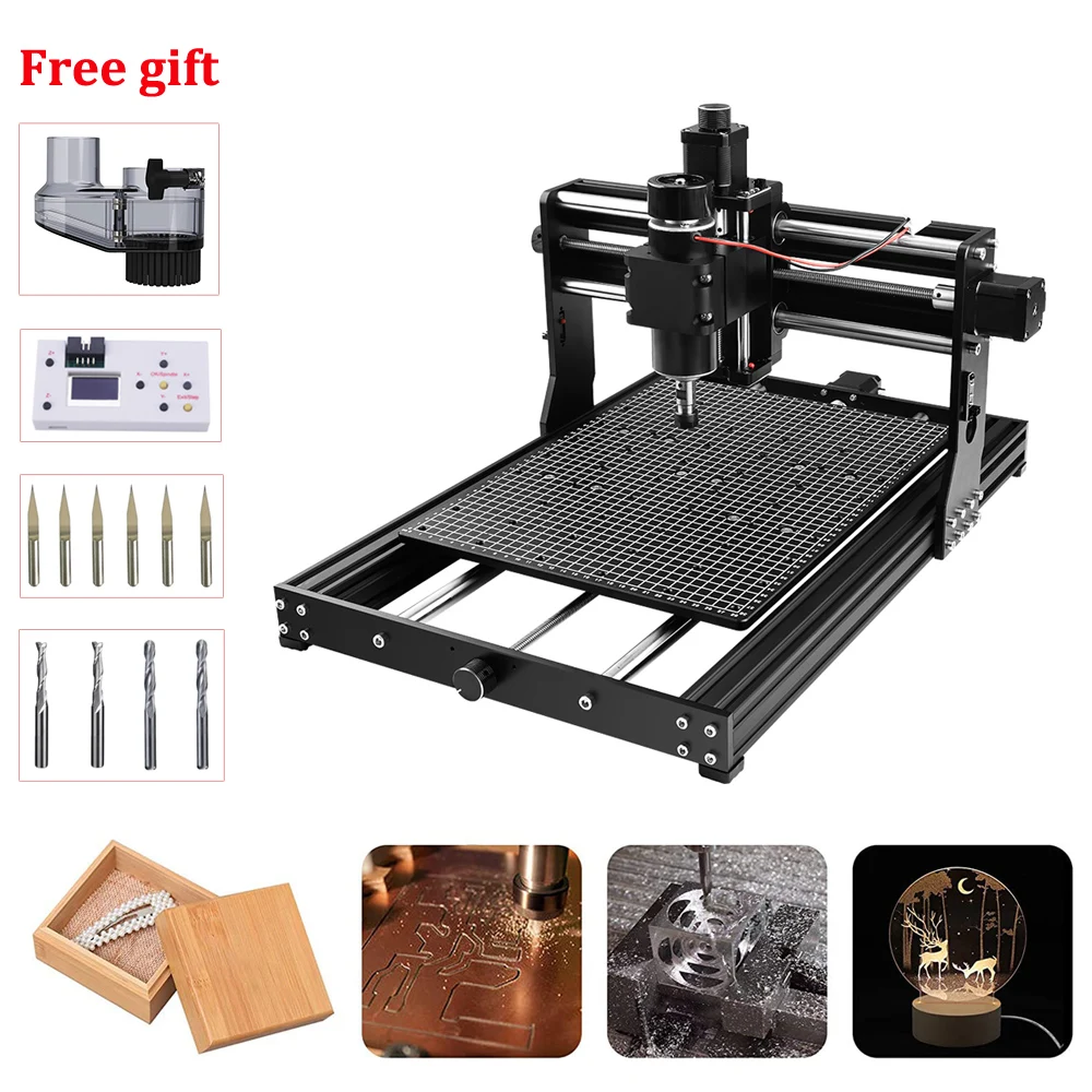 

CNC4030 PRO Router Machine Wood Router with 500W Spindle for Metal Carving Acrylic PVC PCB Plastic Wood