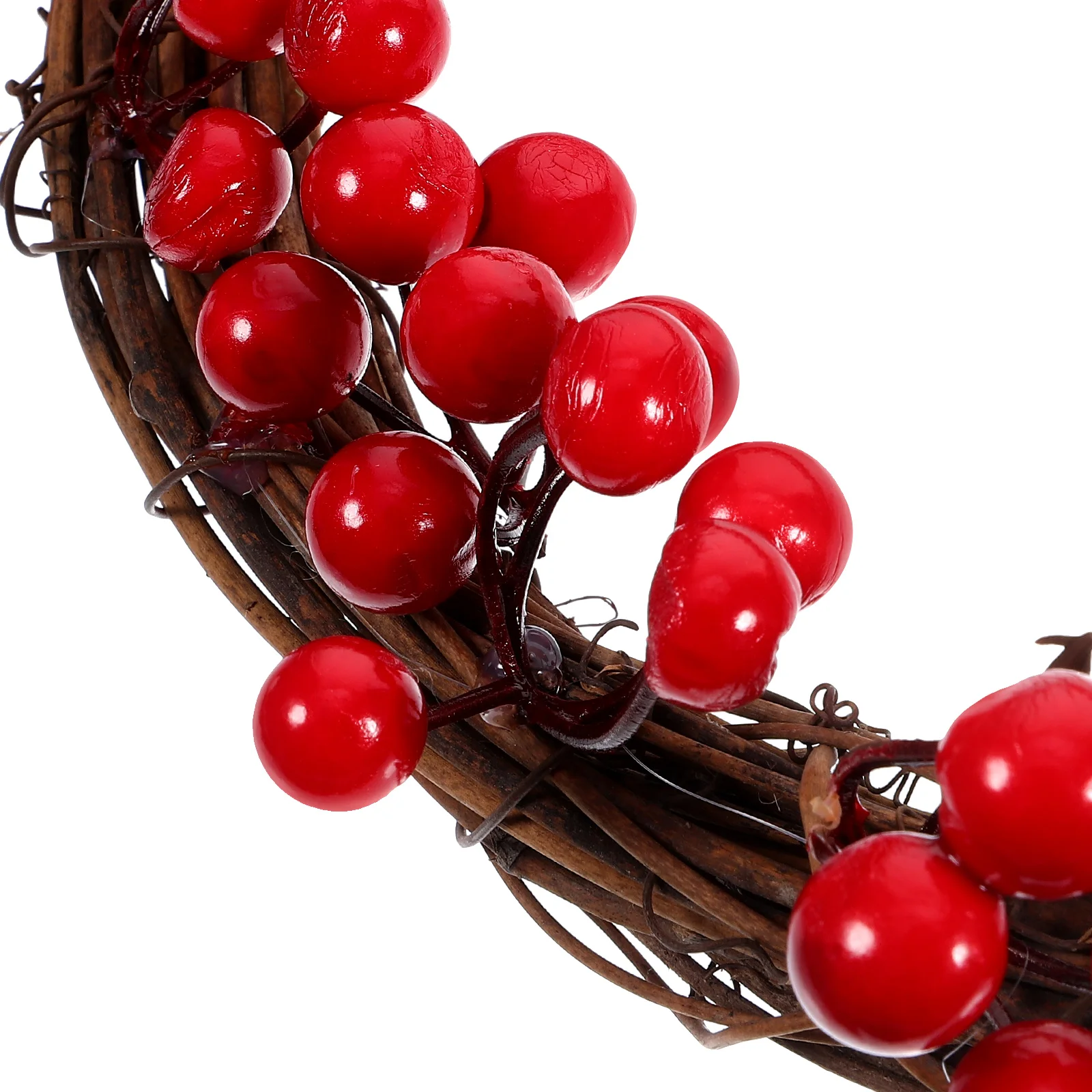 

Artificial Berry Wreath Front Door Hanging Indoor Home Decor Wreaths for Garland Decorations Rattan Circle