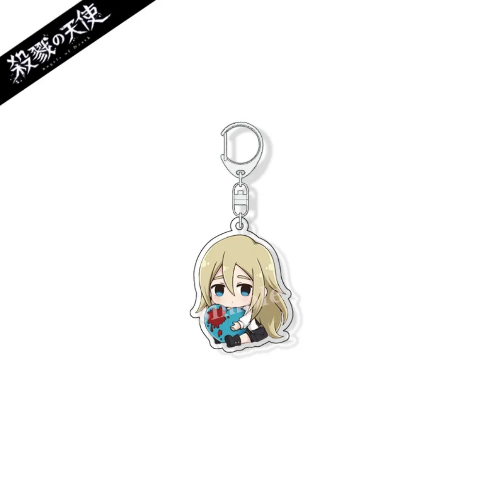 6CM Charm Anime Angels of Death Acrylic Keychain Model Cosplay Characters Ornament Accessories Goods Collection Gifts