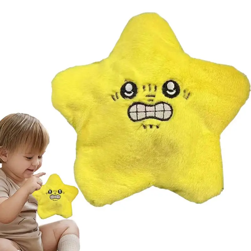 

Plush Doll Pendant Stuffed Pendant Pentagram Cartoon Toy Soft And Fluffy Decoration Tool For Bags Car Keys Backpack Mobile