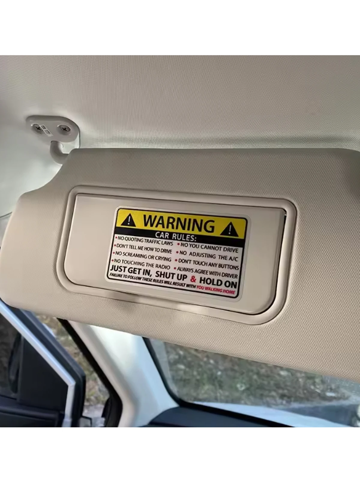 Cars Safety Warning Rules Car Sticker Personality Pvc Body Decoration Auto Accessories Waterproof Sunscreen Decal