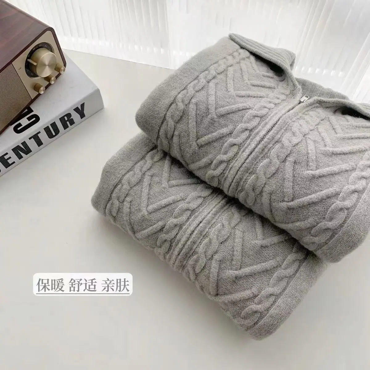 Cárdigan torcido para mujer, otoño, estilo coreano, sencillo, informal, de manga larga, para calle, oficina, prendas de punto para mujer, Popular universitario