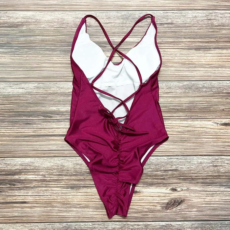 Женский слитный купальник с золотым принтом, девичник