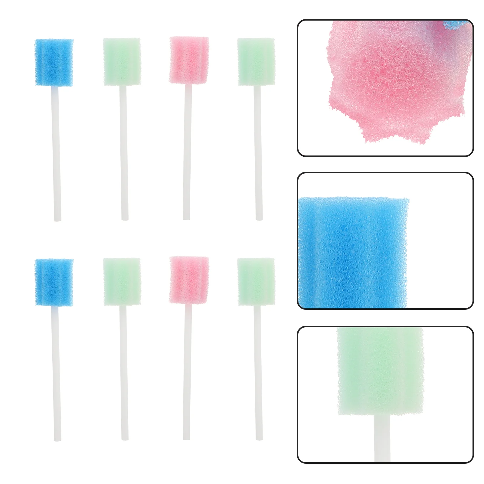 150/300Pcs Disposable Oral Care Sponge Swab Tooth Cleaning Mouth Swabs With Stick Sponge Head Cleaning Cleaner Swab Durable