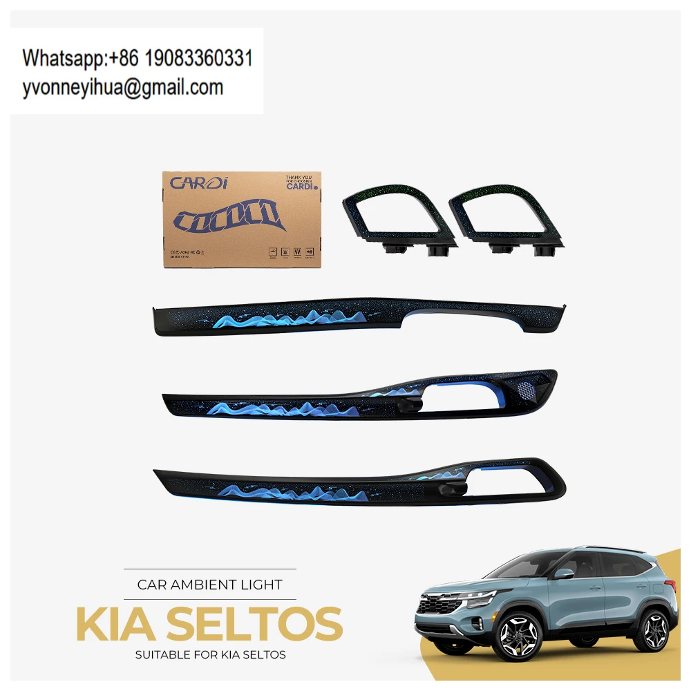 

'CARDI' D13 265 Colors OEM LED Ambient Light Kit For Kia Seltos Full Vehicle Interior APP Controlled Setup