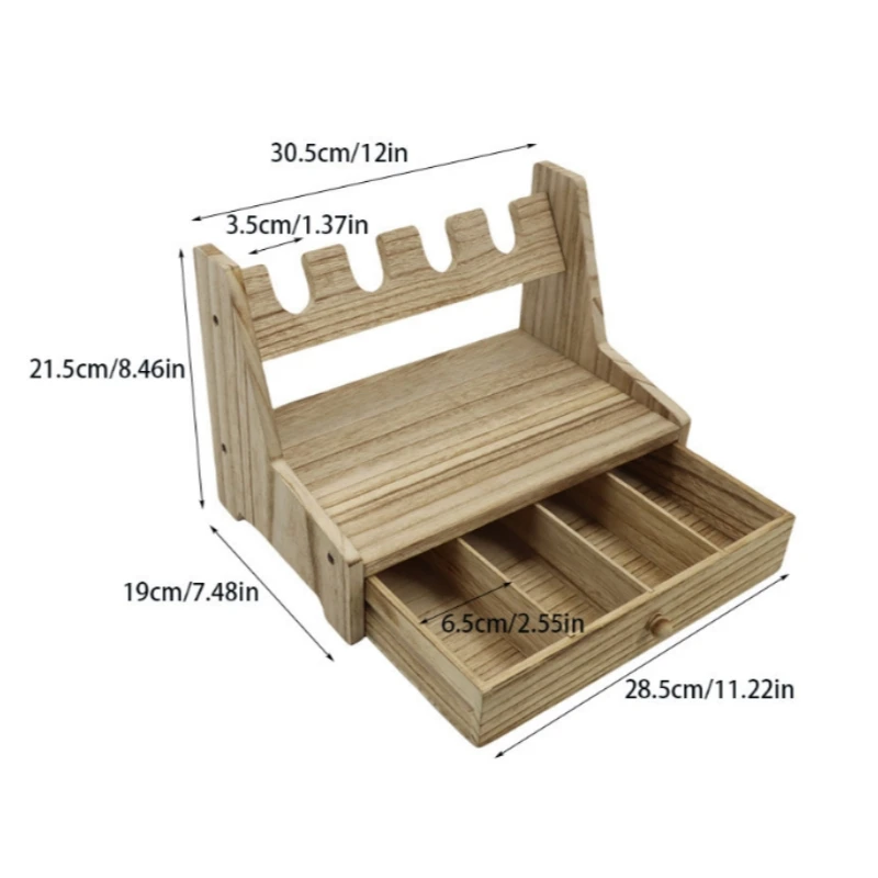 Tactical Pistol Rack Practical Handgun Storage Made of Wood Rack Display Stand Handgun Organizers Hunting Equipment Accessories