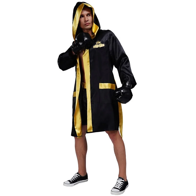 Gagnant de boxe de haute qualité, cosplay, combattant, uniforme de combat, olympiques pour adultes, fête de carnaval, Halloween, vêtements Worcestershire Ling