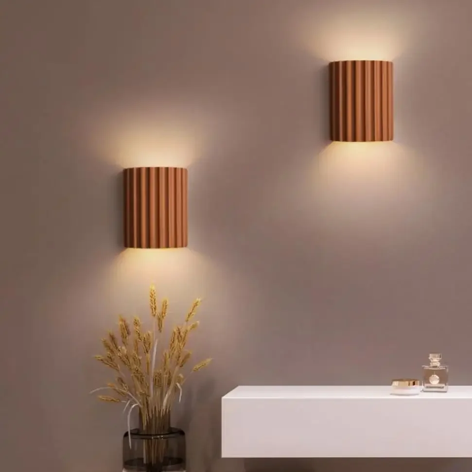 resin-g9-led-wall-sconces-green-orange-white-dark-gray-body-atmosphere-lighting-bedside-aisle-foyer-restaurant-wall-lamp