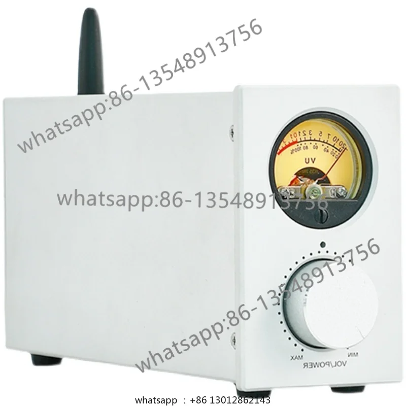 DB100 dual-core TPA3116 dual-channel high-power HiFi Bluetooth 5.1 digital power amplifier 100W * 2 meter head VU spot