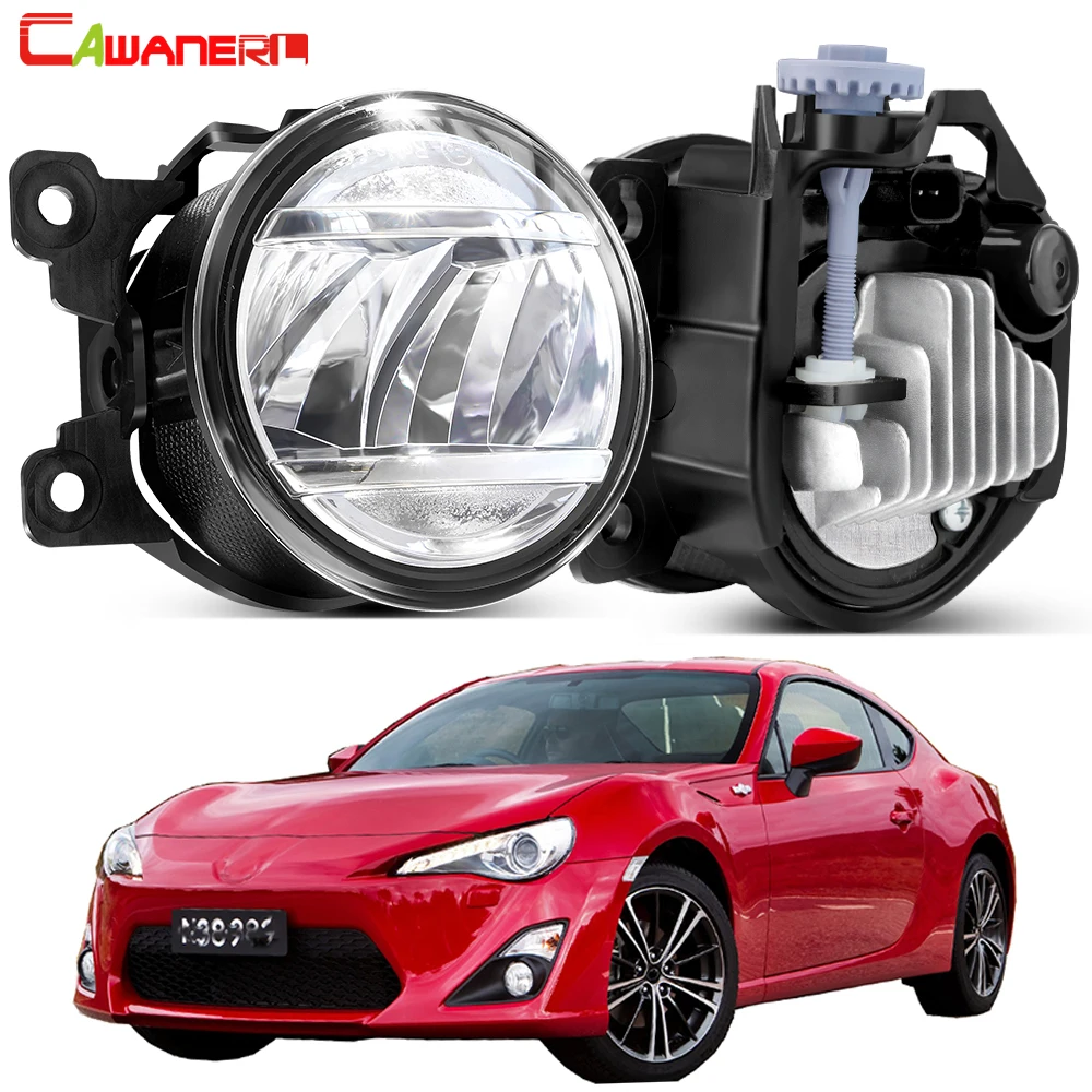 2 Pieces High Bright LED Fog Light Assembly For Toyota GT86 GT 86 2013-2016 30W 4000LM Upgrade Car Front Bumper Fog Driving Lamp