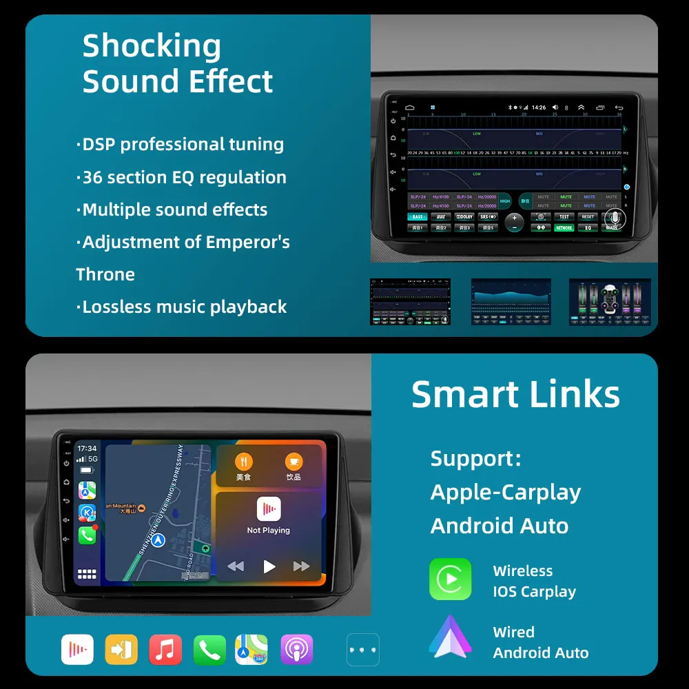 Android 12 Qualcomm  For Fiat Fiorino Qubo 2008 - 2017 For Citroen Nemo 2008-2017 Head Unit Multimedia Car Player GPS Navigation