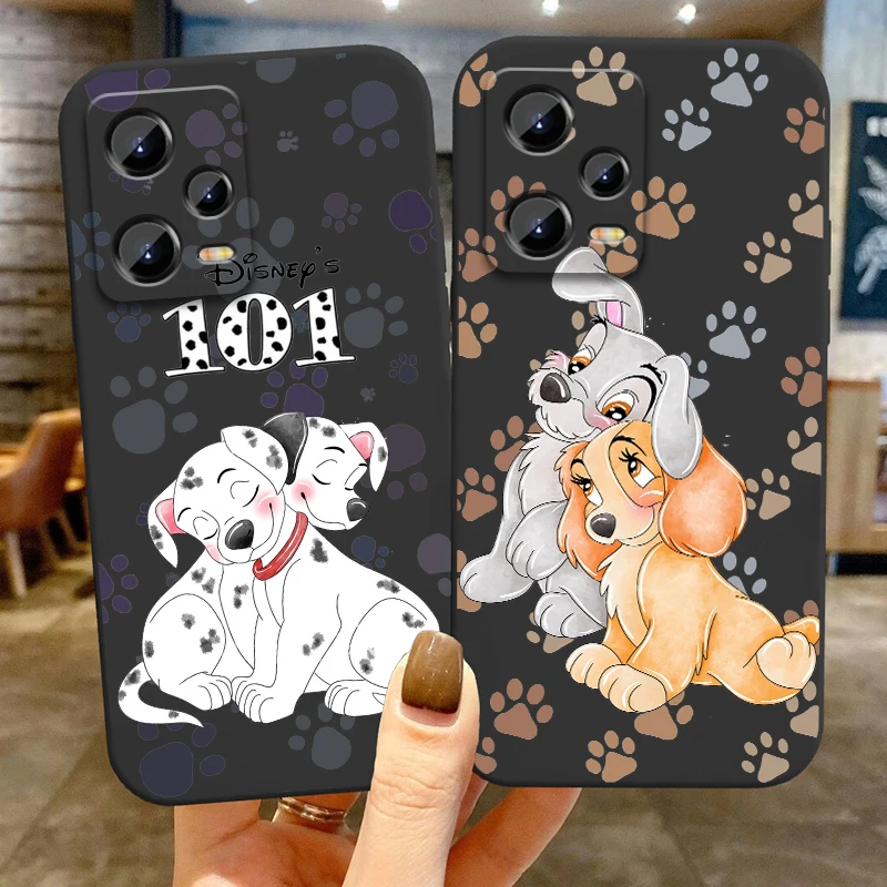 101 Dalmatians Love For Xiaomi Redmi Note 13 12R 12 12S Turbo 11 11T 11S 10 10S Pro Plus 5G Black Cover Phone Case